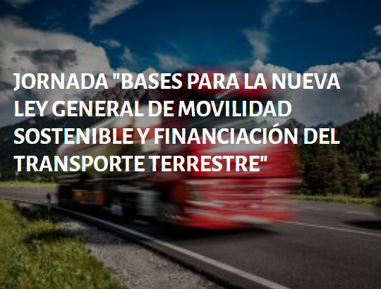 Bases para la Ley de Movilidad Sostenible y Financiación del Transporte