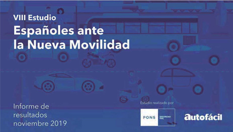 “Españoles ante la Nueva Movilidad”, un estudio de PONS Seguridad Vial